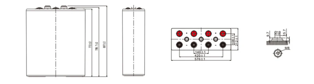 Long Life Rechargeable Tubular Gel Battery Solar Storage Battery Opzv 2V 3000ah Deep Cycle Battery