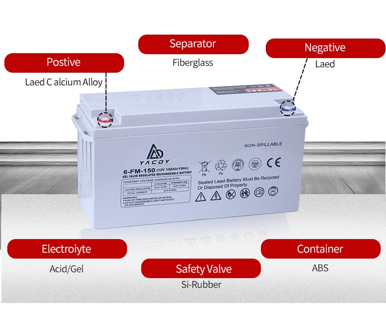 12V200ah AGM Gel Deep Cycle Rechargeable Storage UPS Solar Maintenance Free Lead Acid Battery