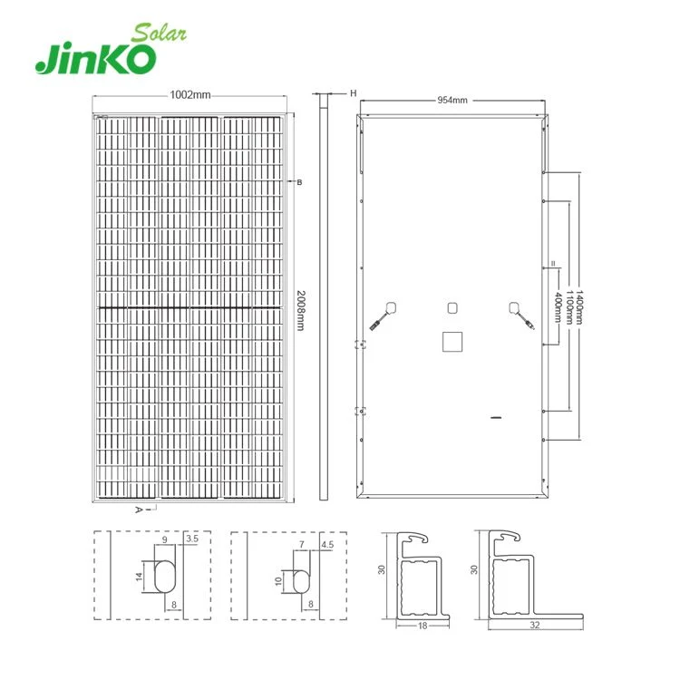 CE Half Cell 390 400 410W Jinko 72m Wholesale Poly PV Fold Flexible Black Monocrystalline Polycrystalline Photovoltaic Module Mono Solar Energy Power Panel