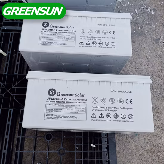 태양광 시스템용 긴 수명 12V 200Ah/192Ah/184Ah AGM VRLA UPS 인버터 및 납축 배터리